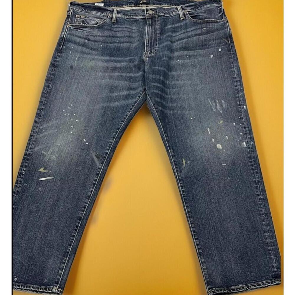 Polo Ralph Lauren $168 PAINT SPLATTER Dark Classic Fit Denim Jeans size 44BX30